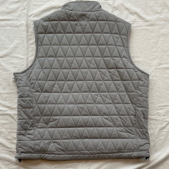 Peter Millar Crown Sport Reversible Quilted Vest Mens XL Gray & Navy Blue - Picture 10 of 15